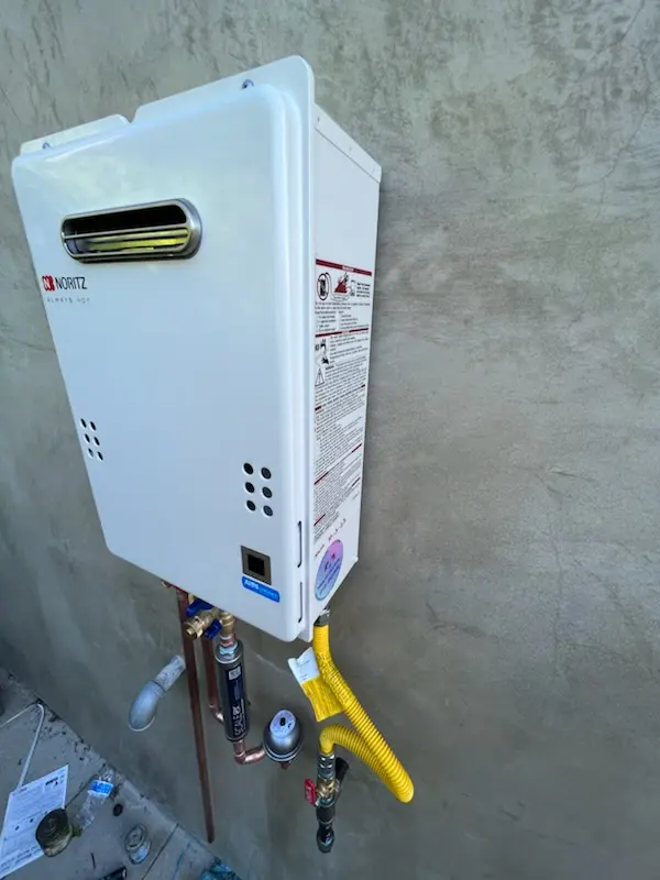 Tankless water heater installation for Olentangy Commons homes